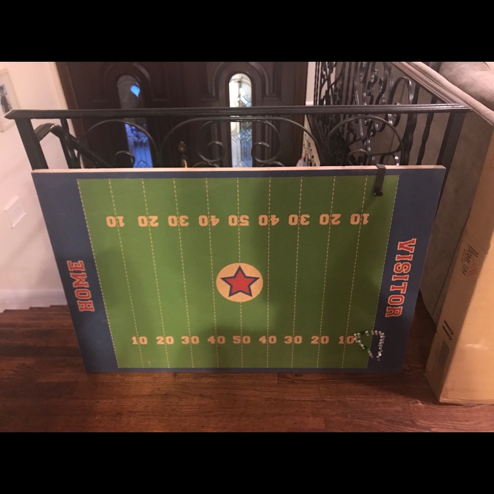 Pottery Barn kids football cork board